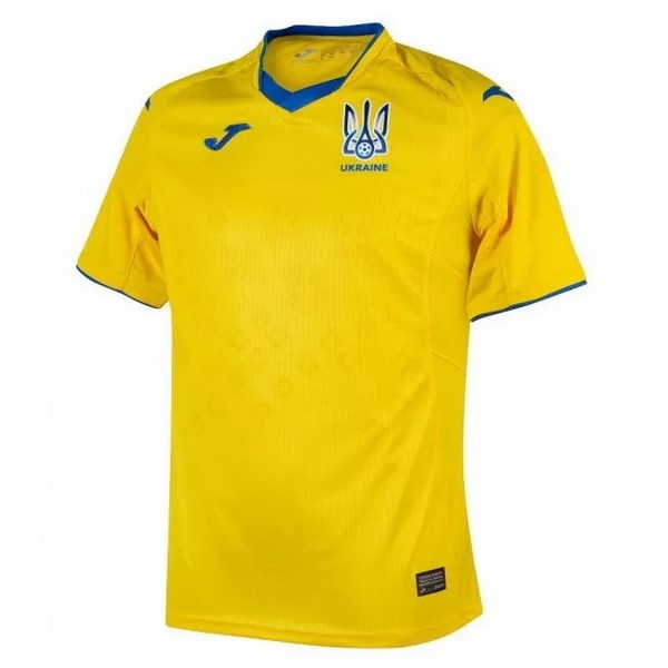 Tailandia Camiseta Ucrania Replica Primera Ropa 2021 Amarillo